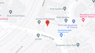 Glenncrest at Buckhead in google map