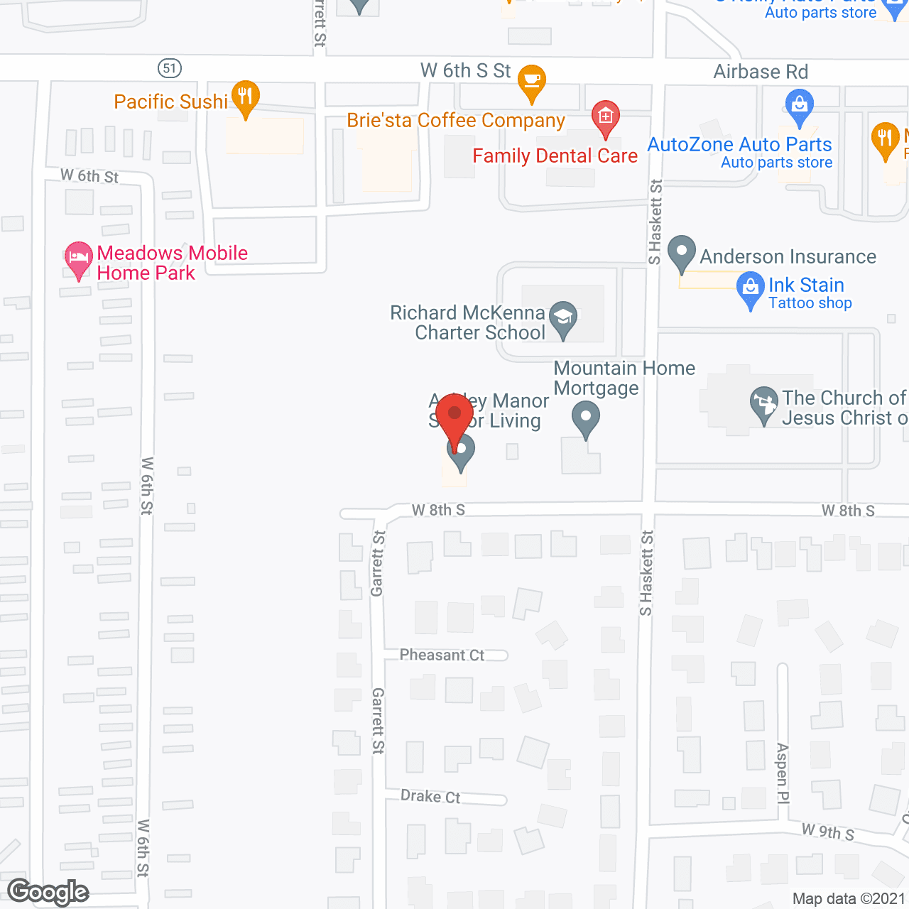 Ashley Manor Senior Living in google map