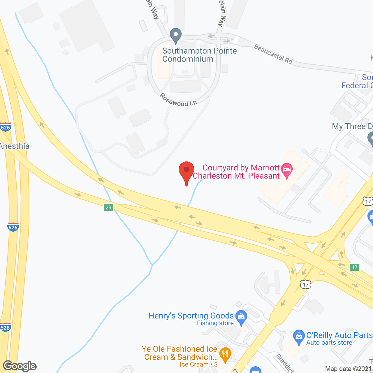 Cooper River Villages in google map