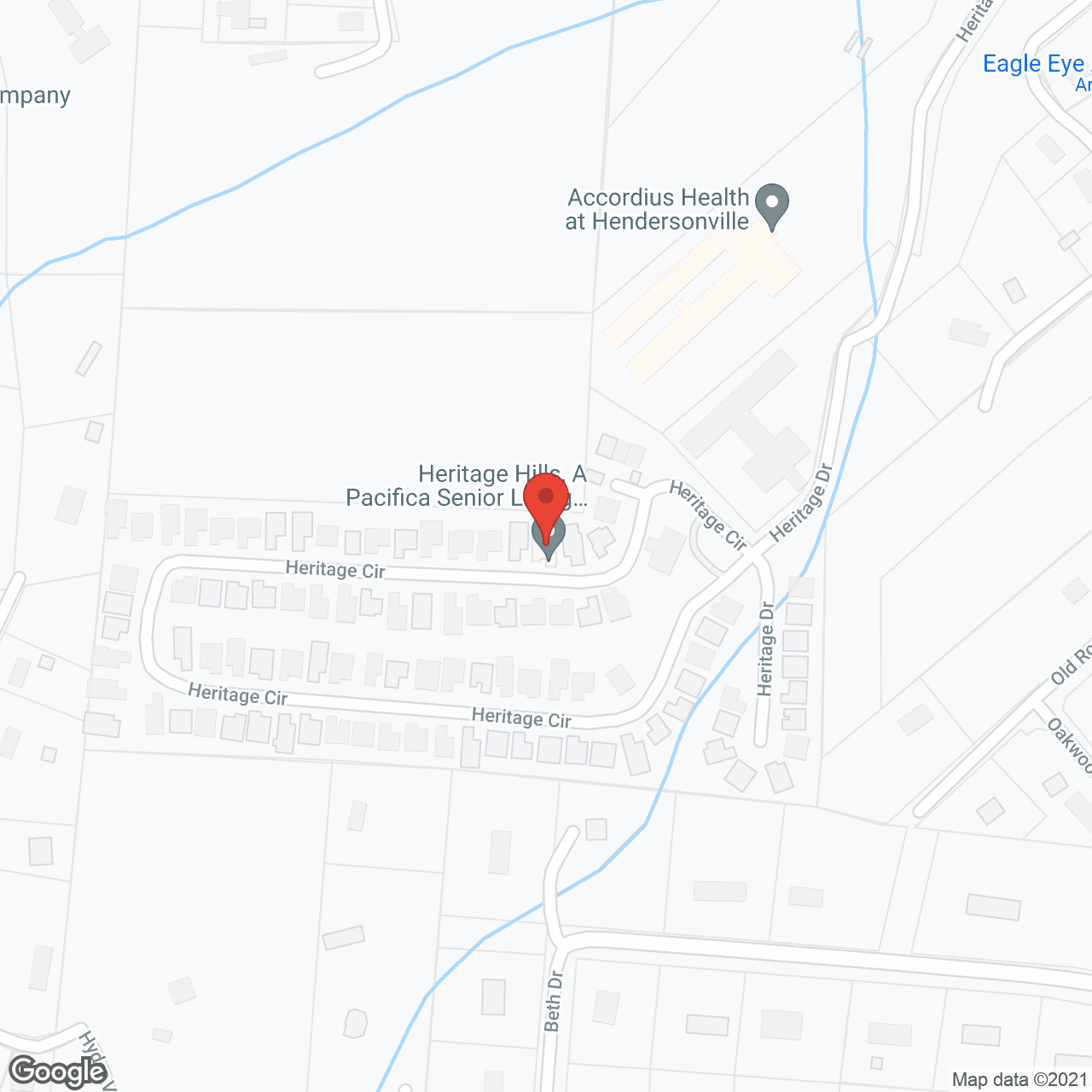 Heritage Hills Senior Living in google map
