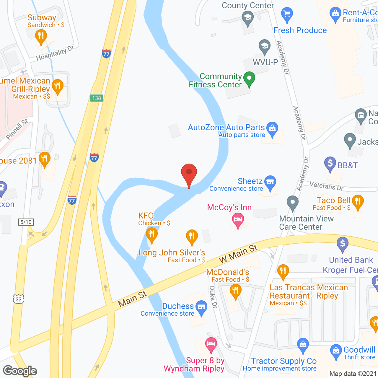 Eldercare of West Virginia in google map