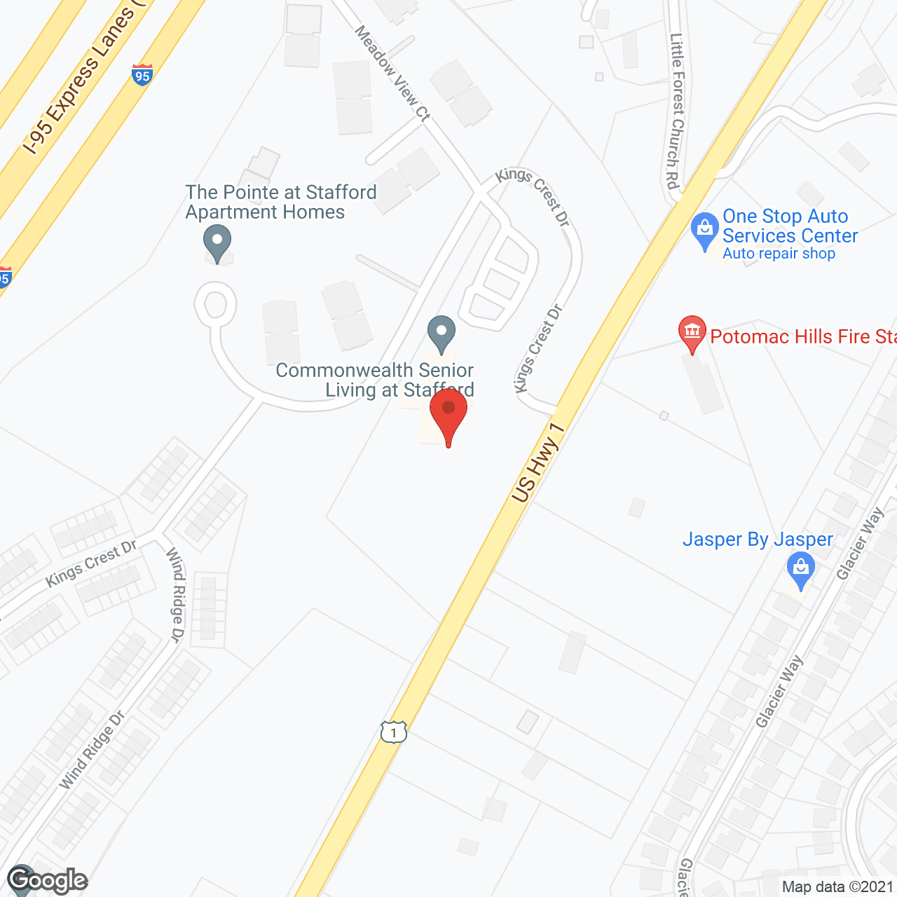 Viva Senior Living at Stafford in google map