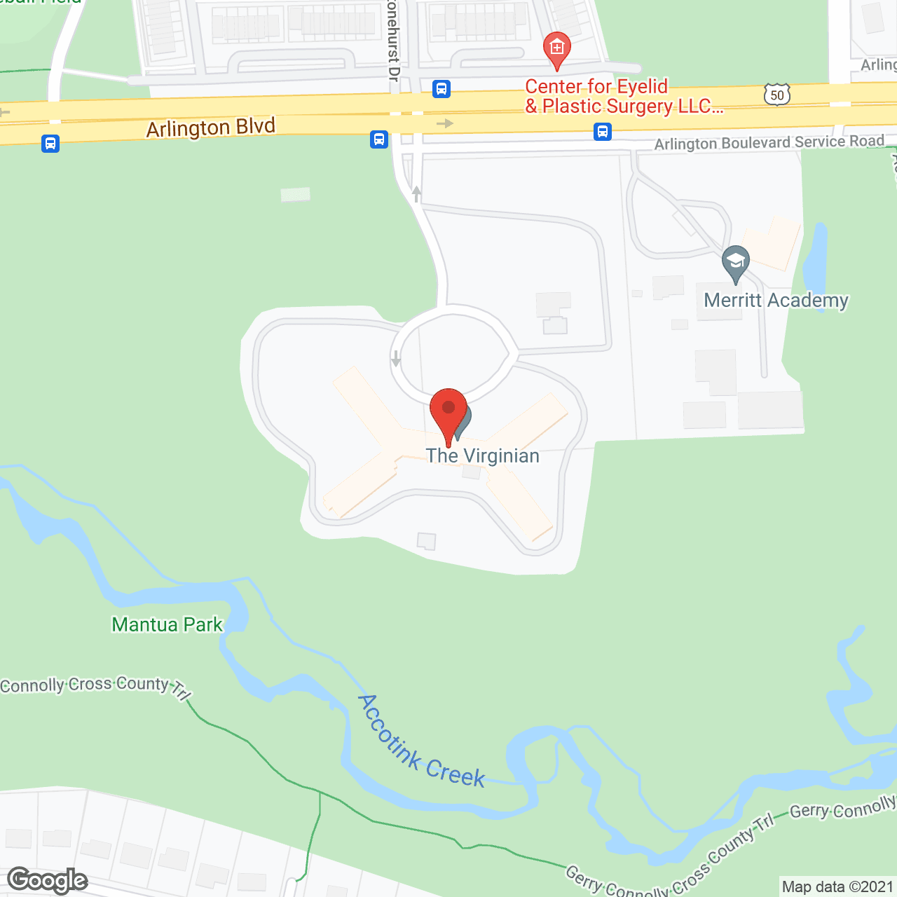 The Virginian by Cogir in google map