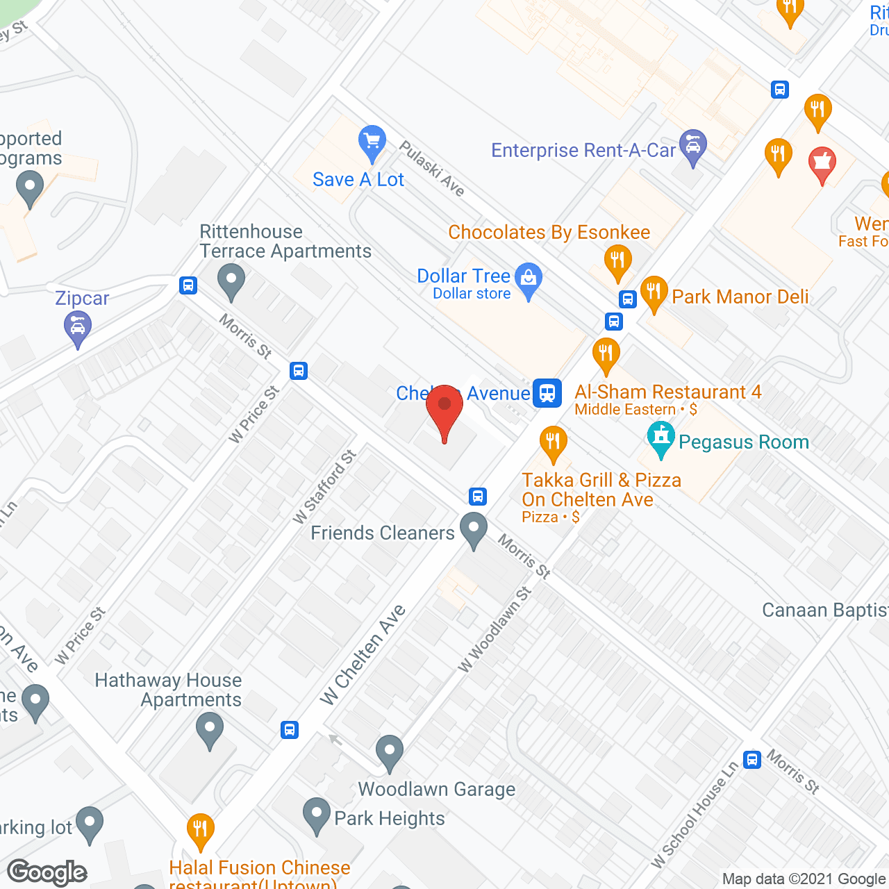 Chelten Place Apartments in google map