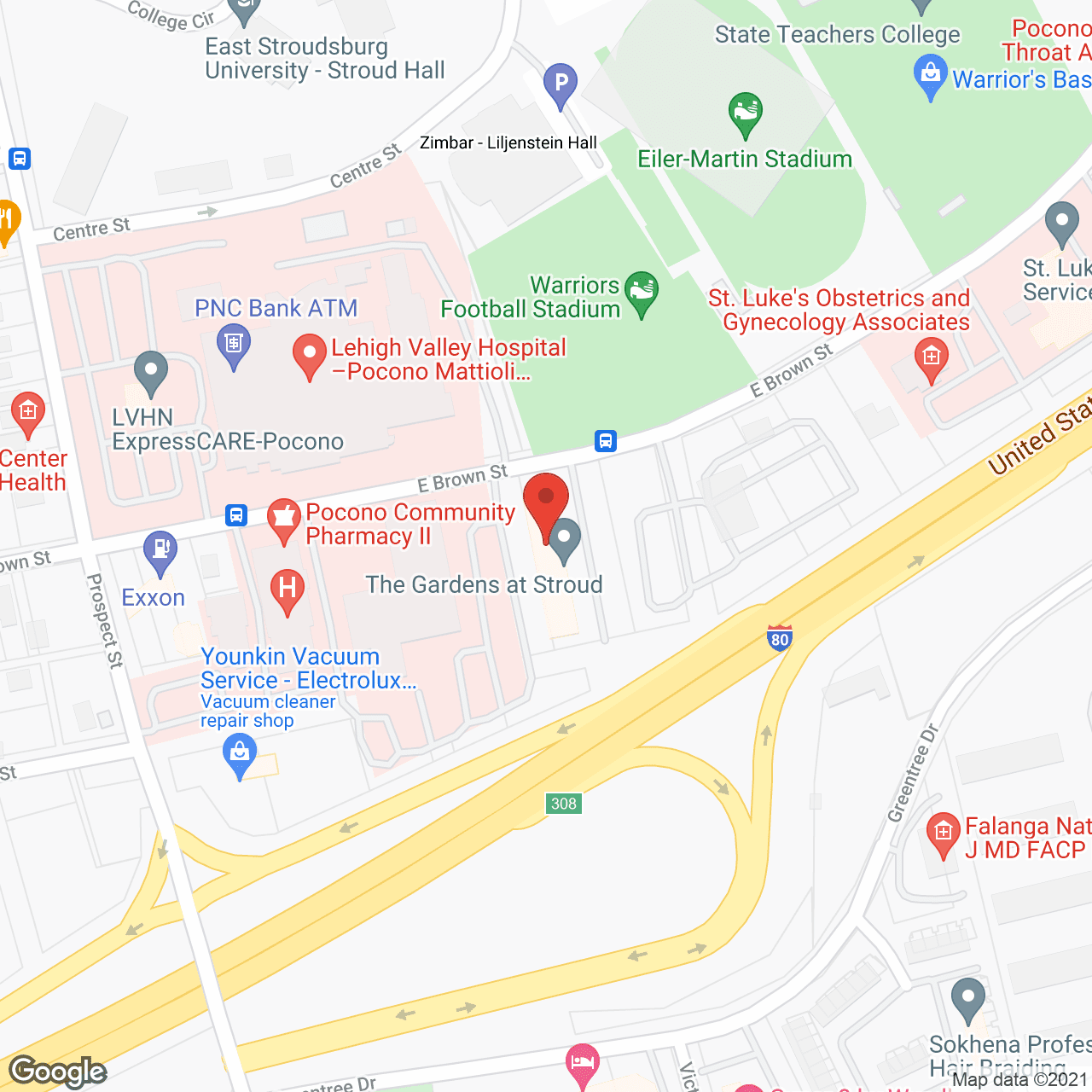 Golden Living Center - The Meadows - Stroudsburg in google map