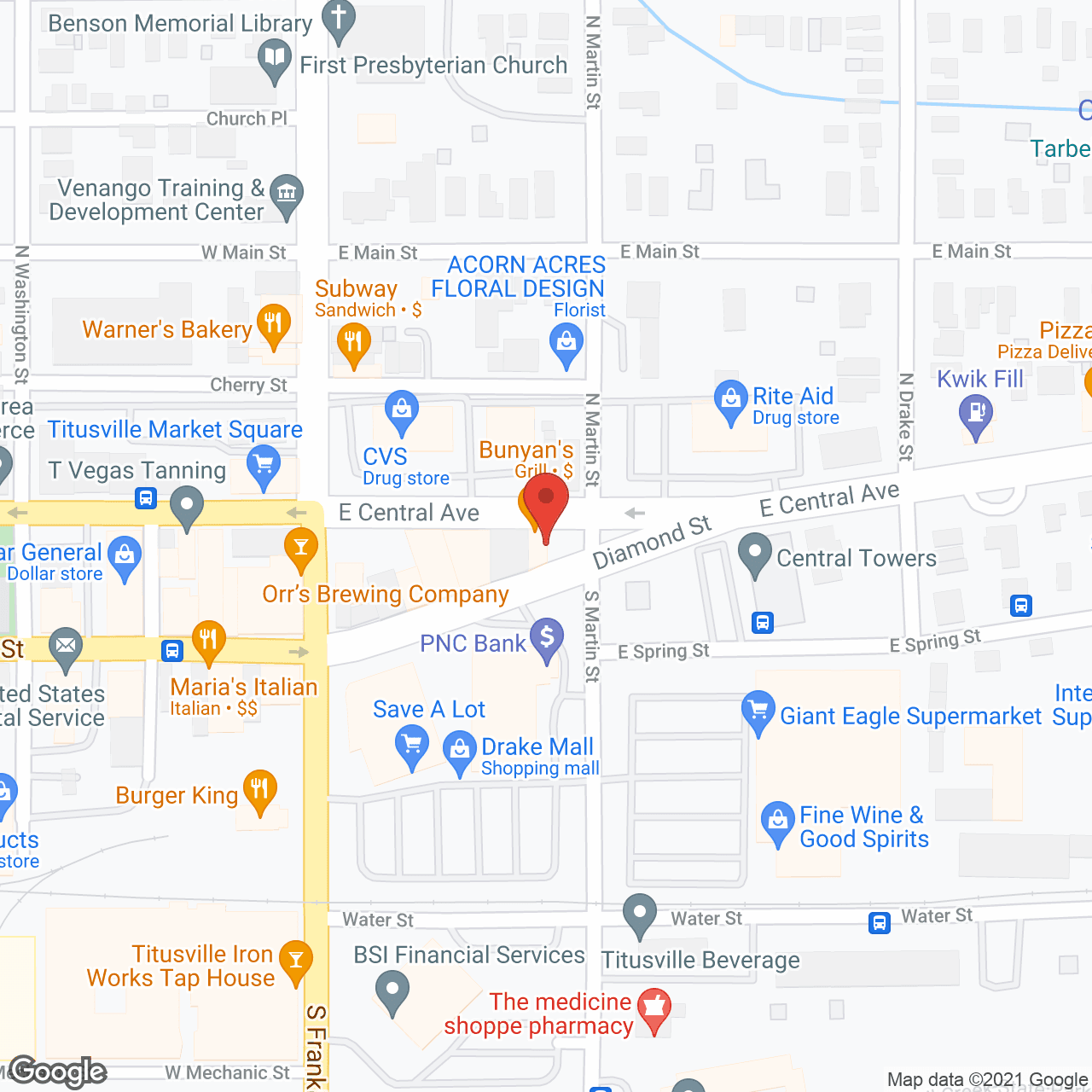 Southwoods Assisted Living in google map