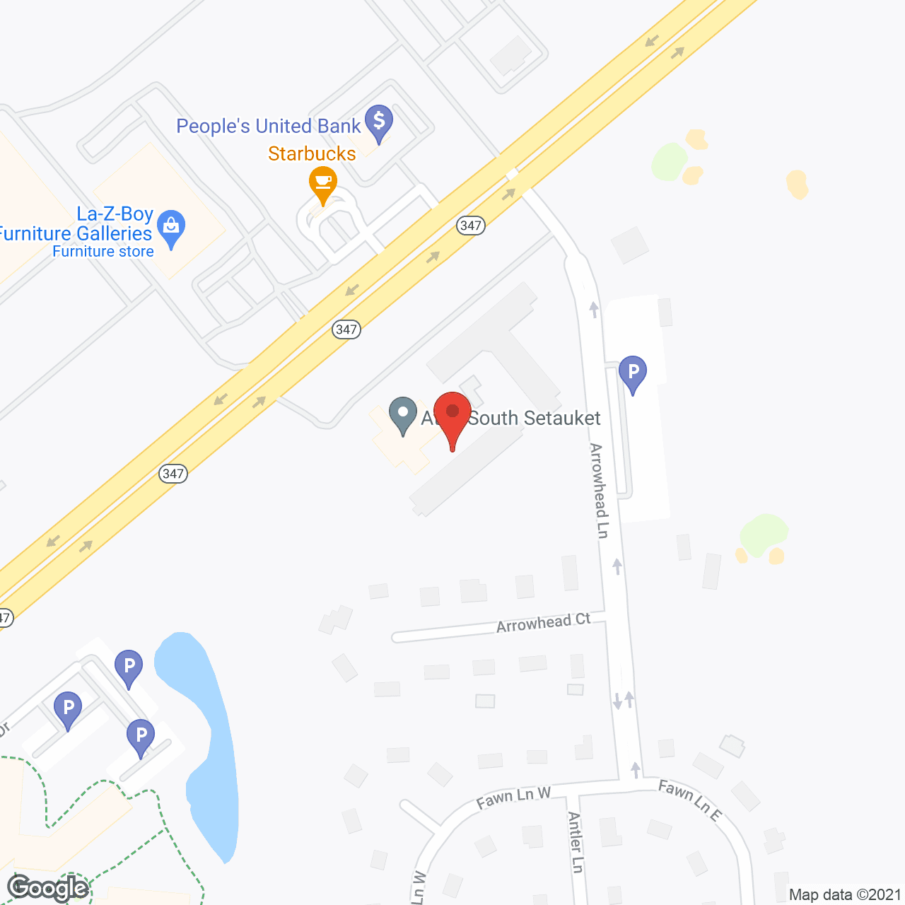 The Village at South Setauket in google map