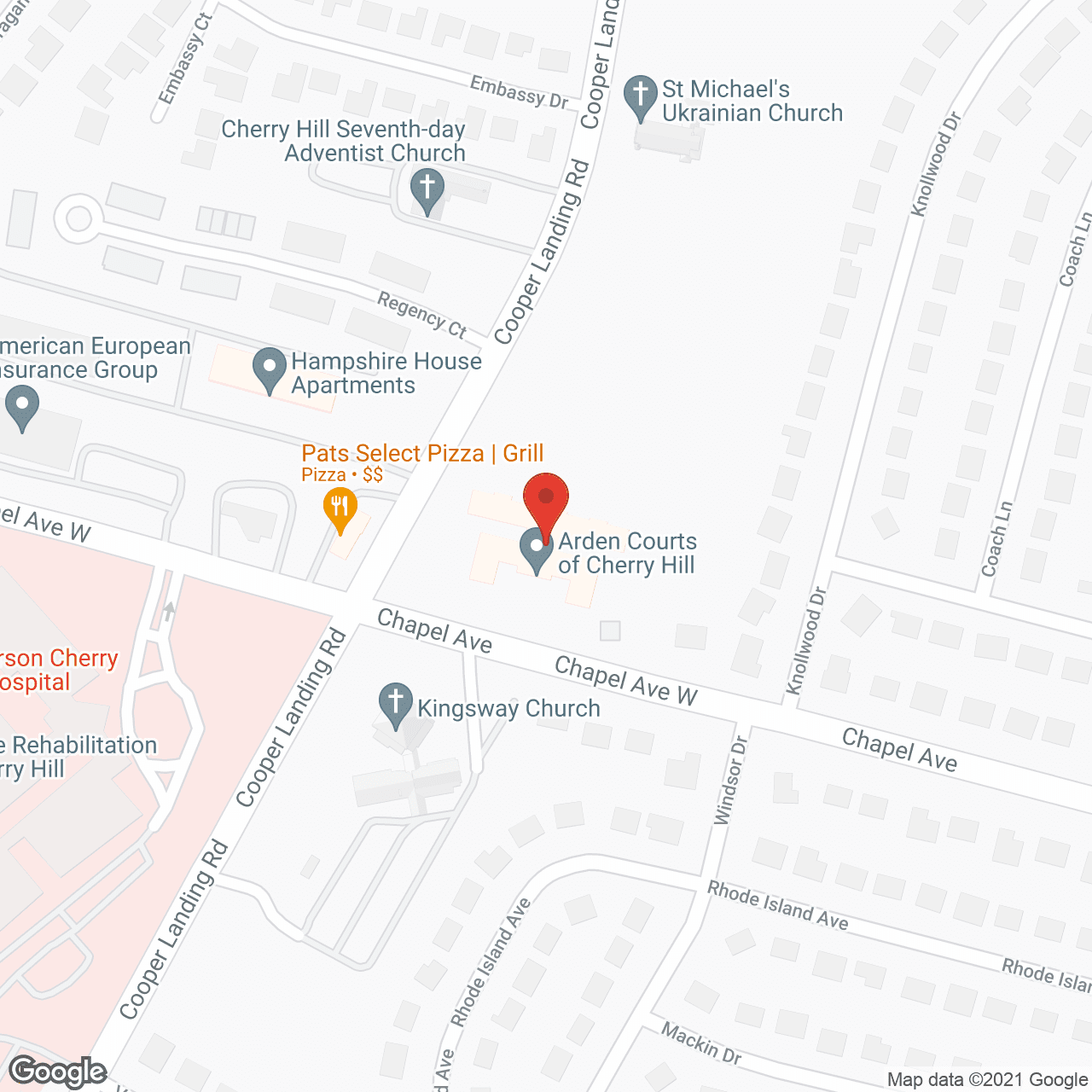 Arden Courts Cherry Hill, A Memory Care Community in google map