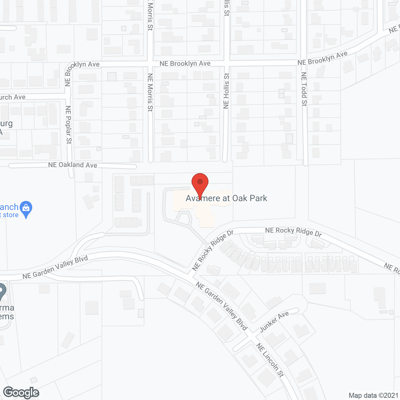 Oak Park Senior Living by Cogir in google map