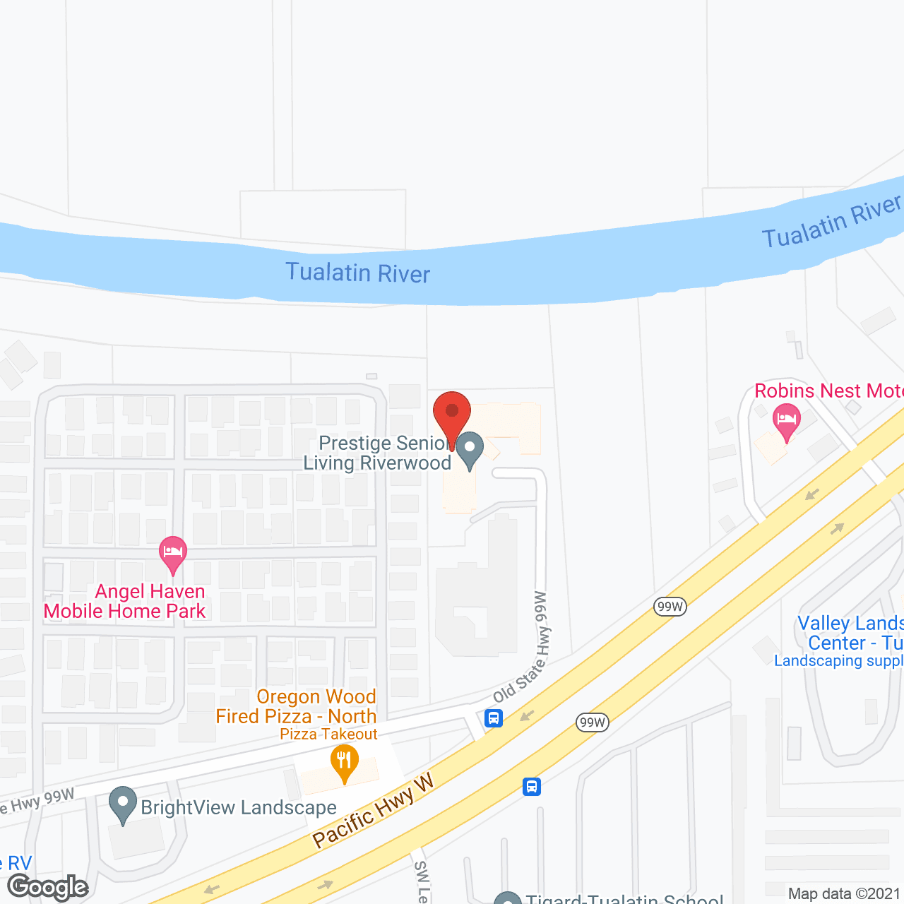 Prestige Senior Living Riverwood in google map