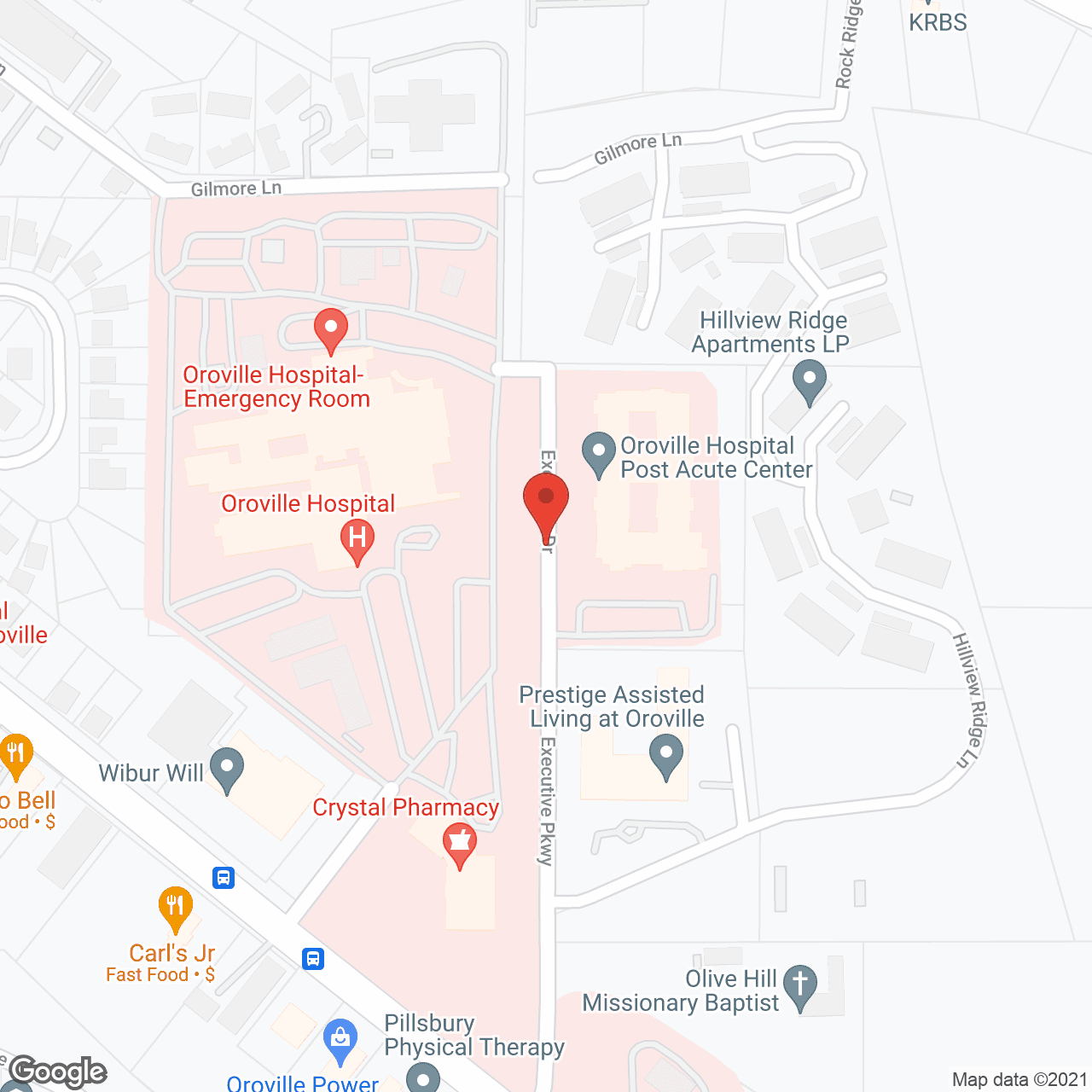 Marbella Oroville in google map