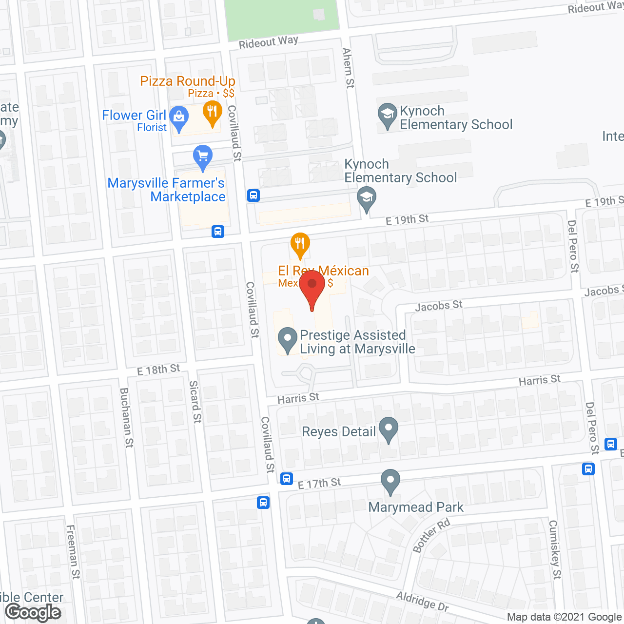 Marbella Marysville in google map