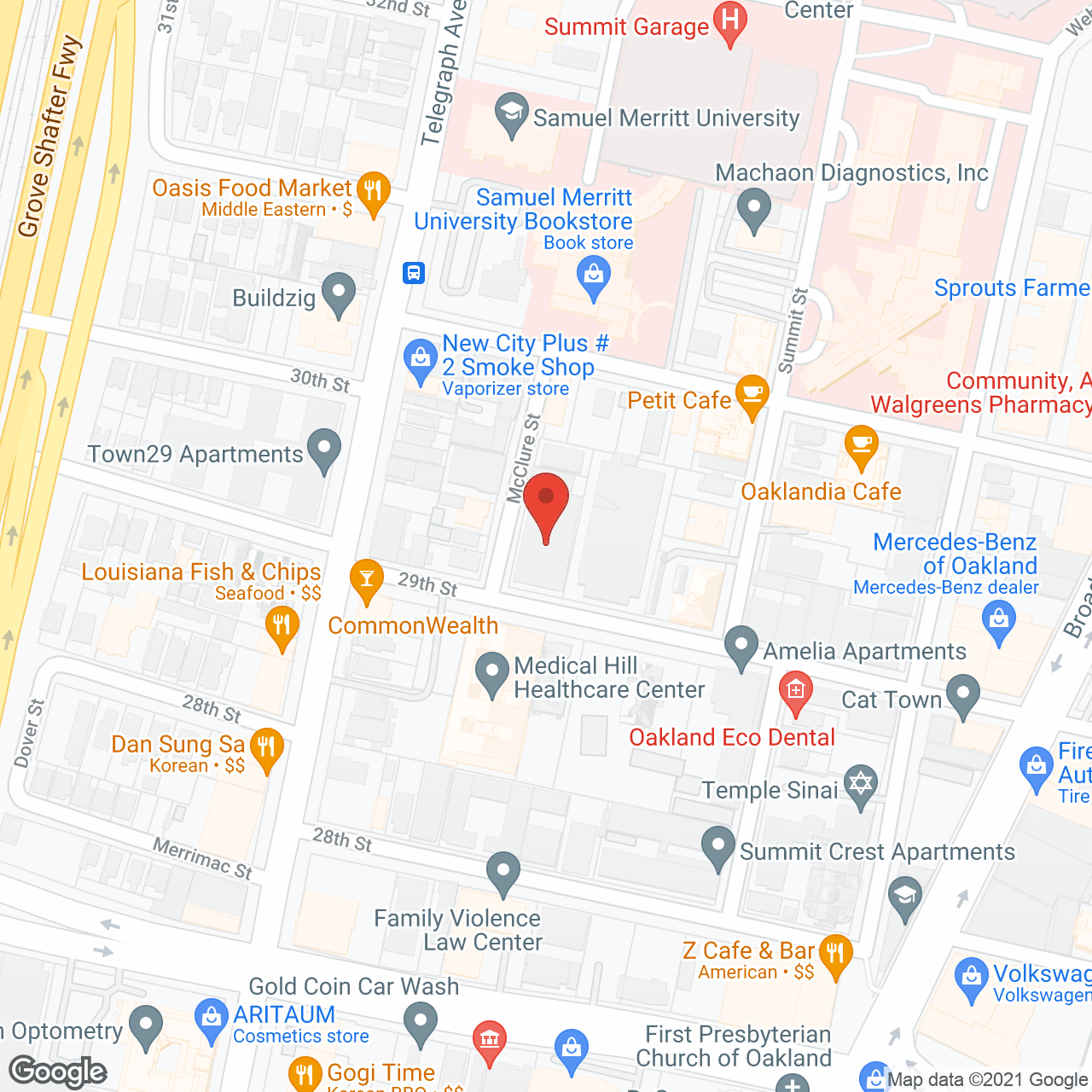 McClure Post Acute in google map