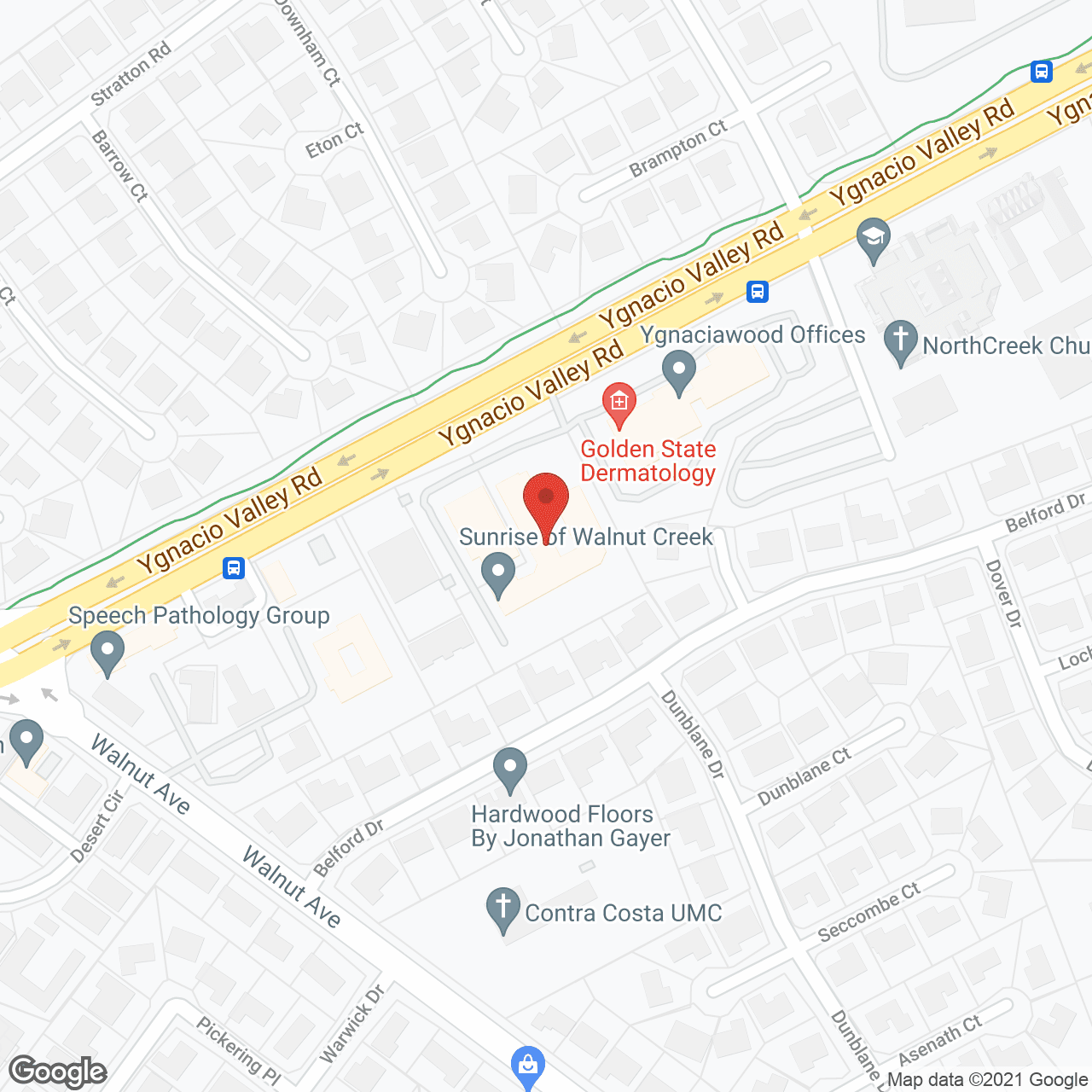 Ivy Park at Walnut Creek in google map