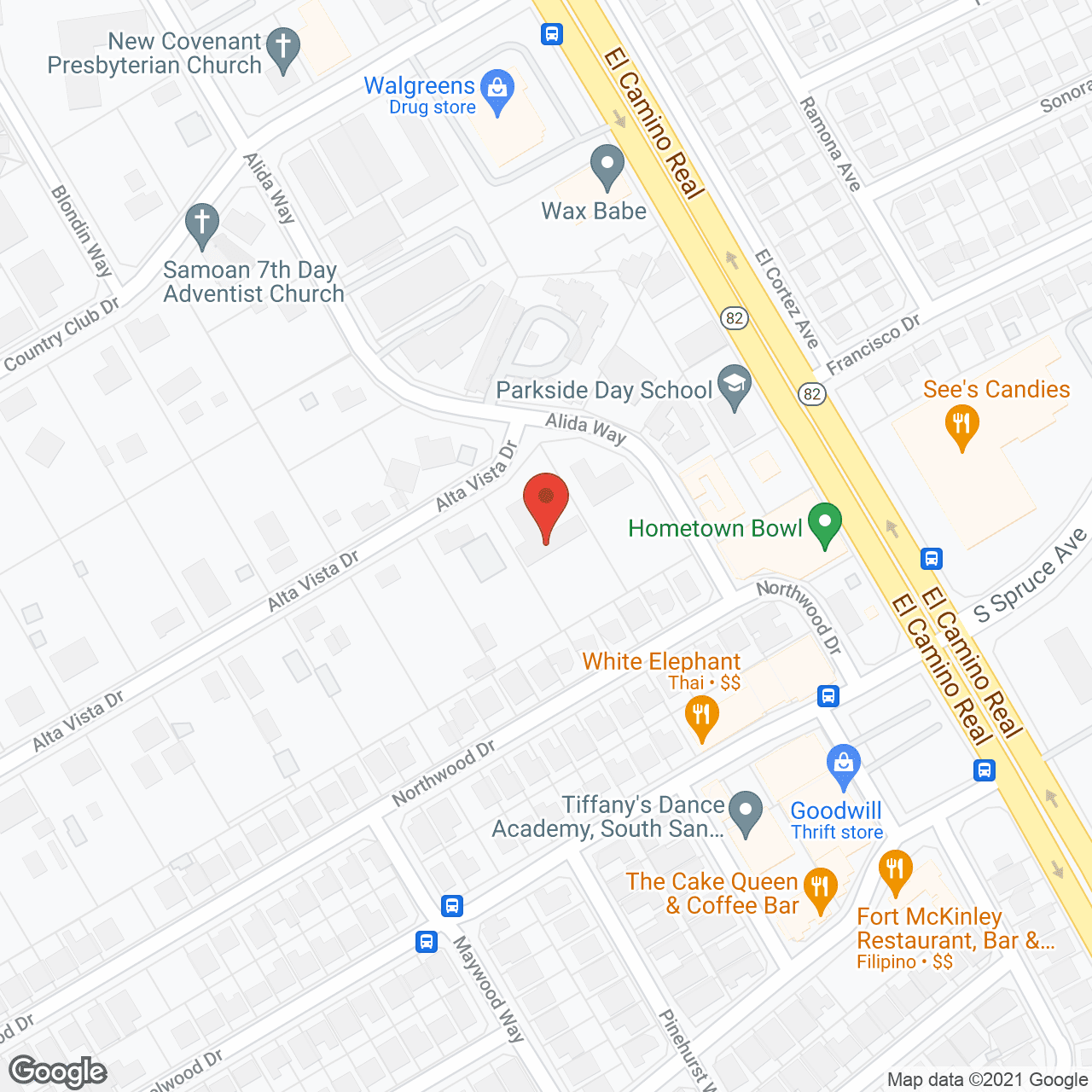 The Bougainvilleas Care Home in google map