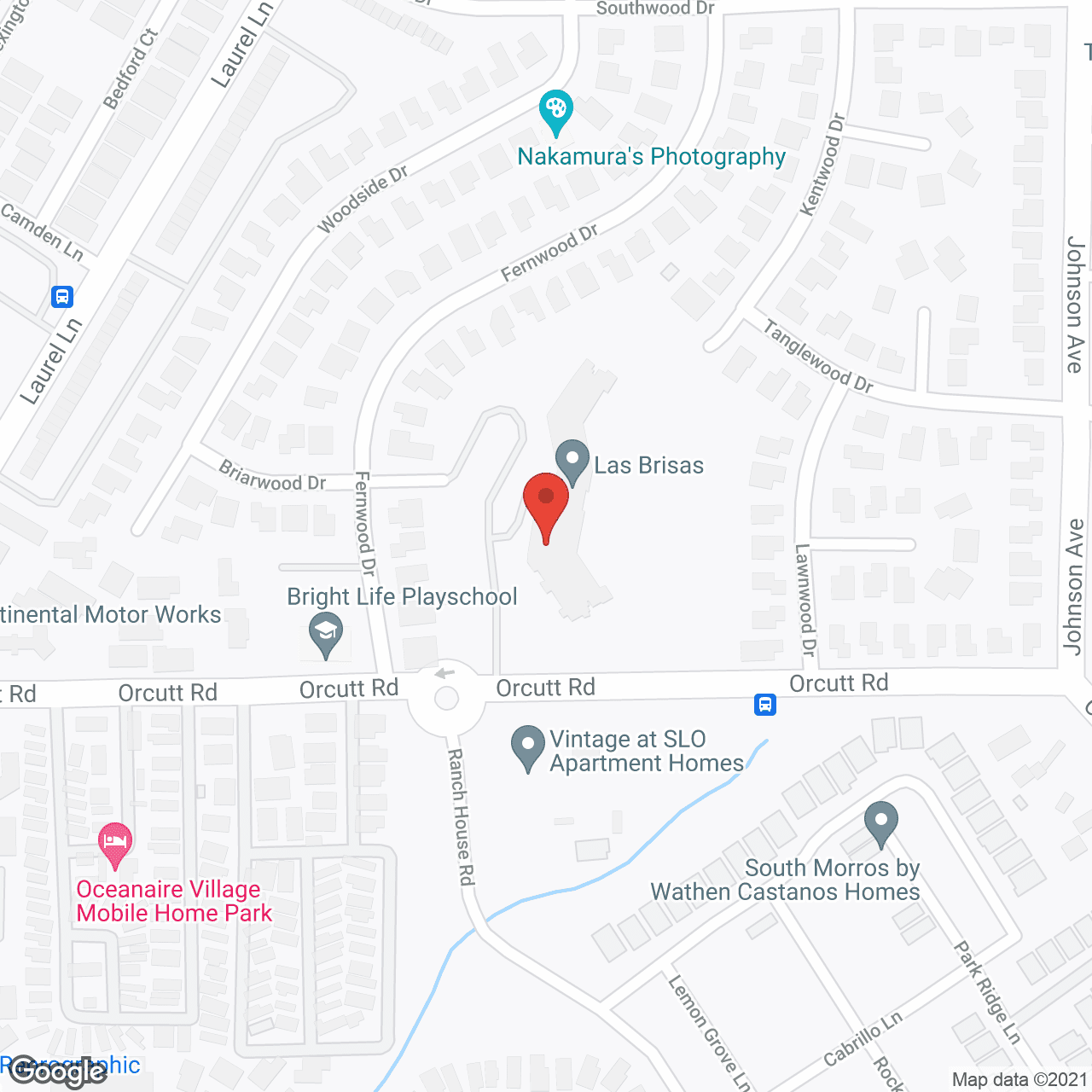 Las Brisas in google map