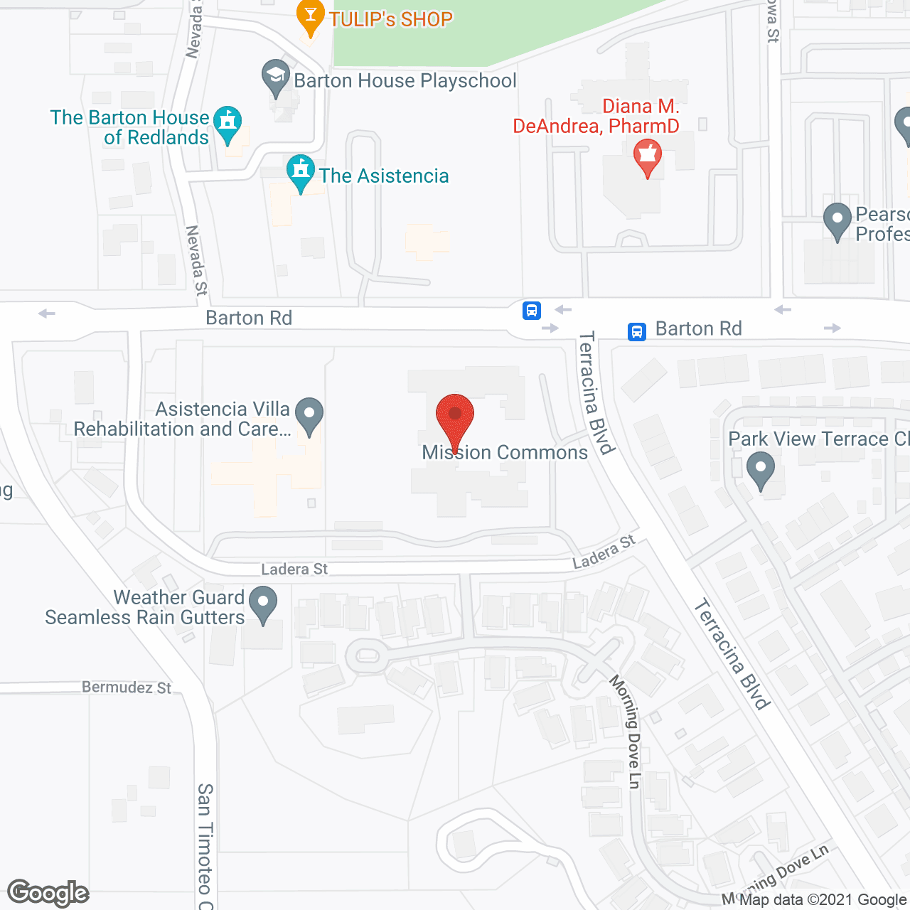 Mission Commons in google map