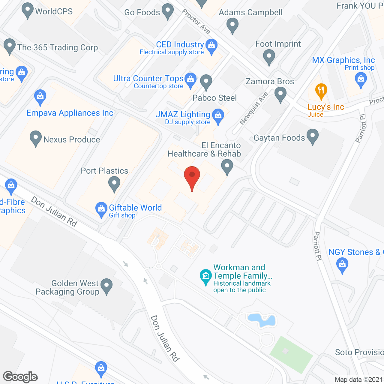 El Encanto Healthcare & Rehabilitation in google map