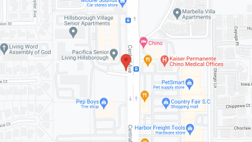Meridian at Chino in google map