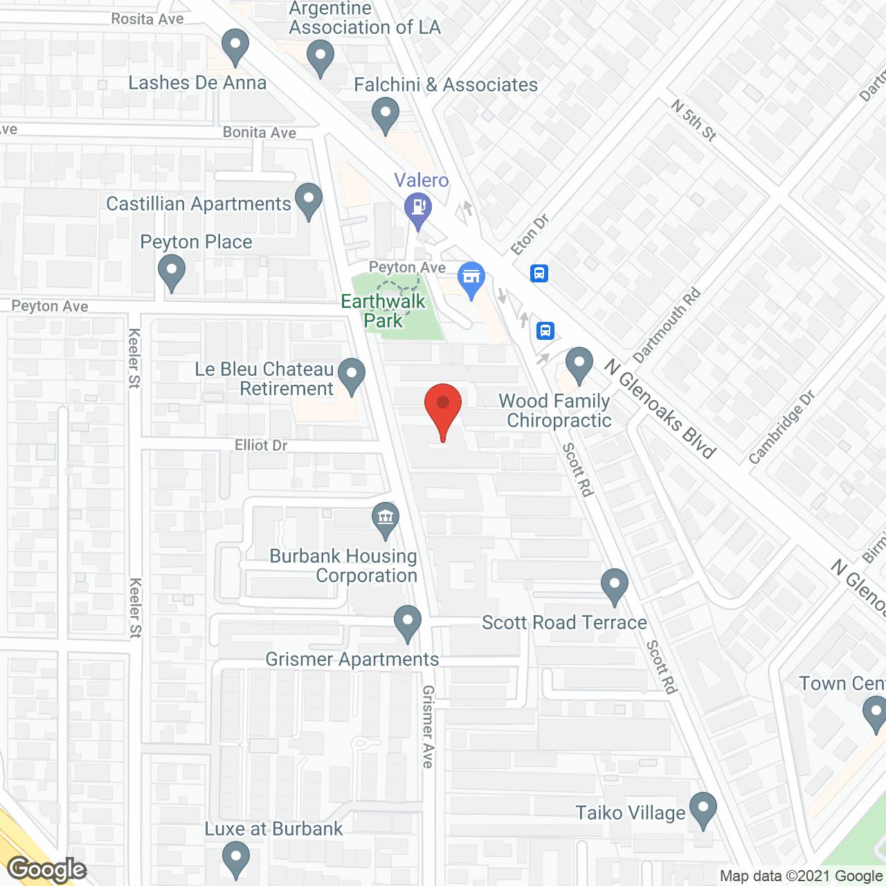 Savant of Burbank East in google map