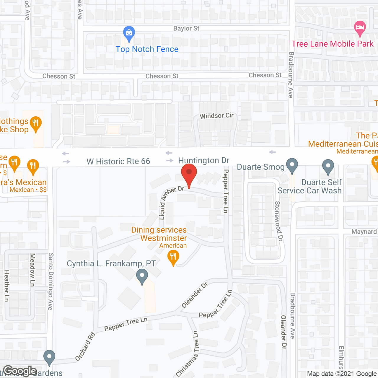 Westminster Gardens in google map