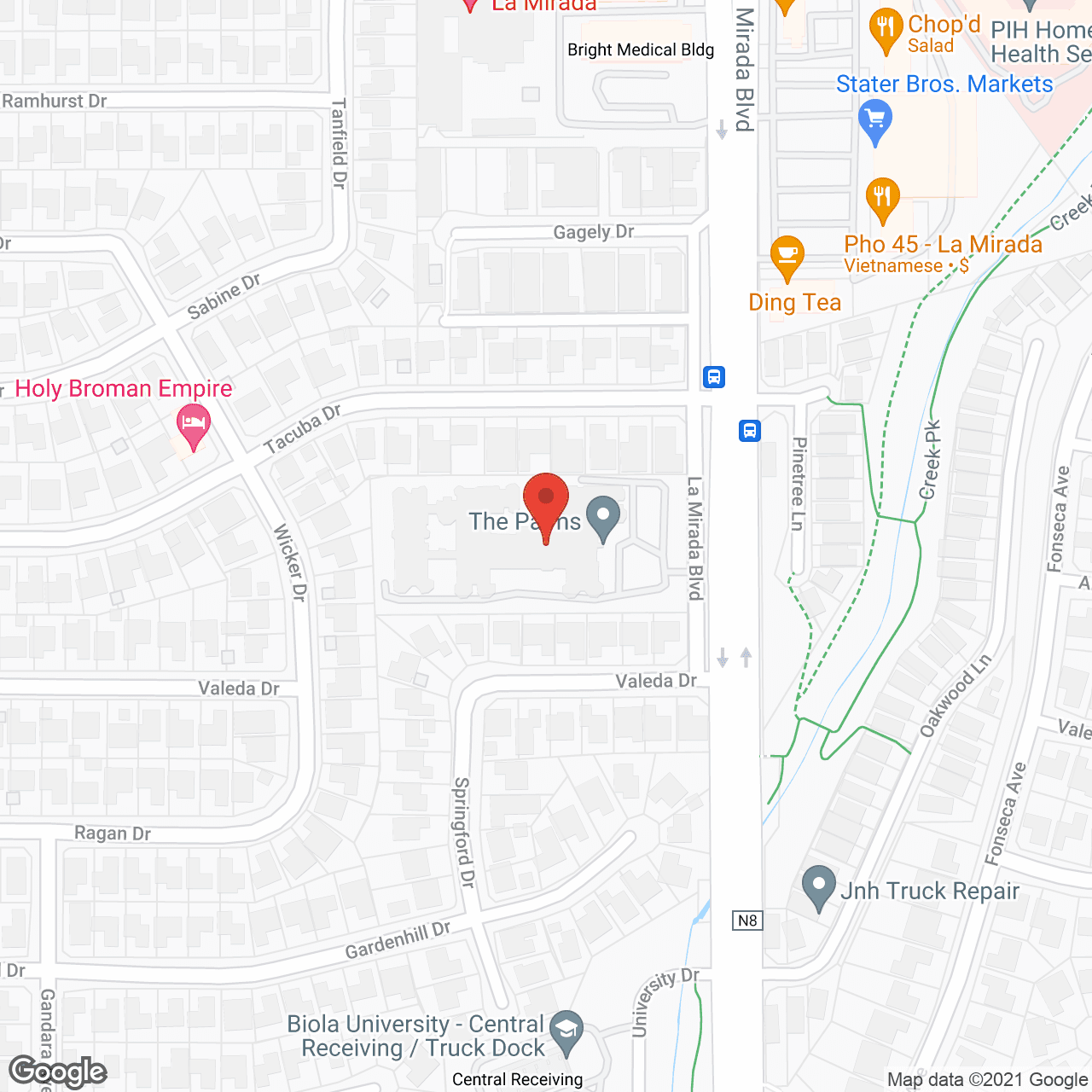 La Mirada Heights in google map