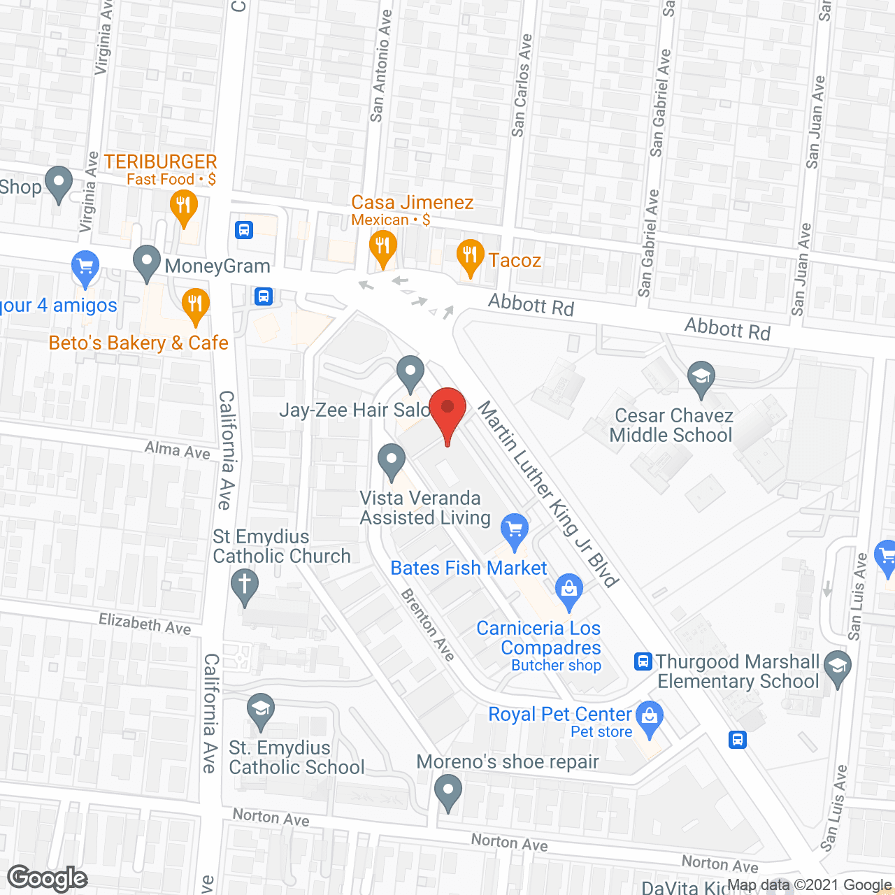 Generations of Los Angeles Assisted Living in google map