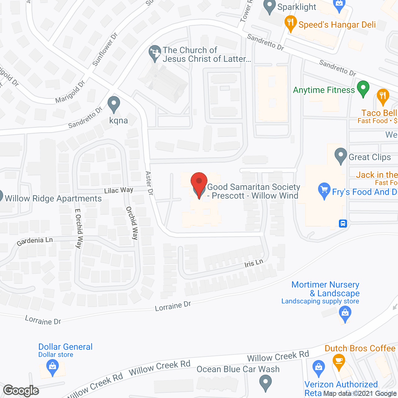 Willow Wind Assisted Living in google map