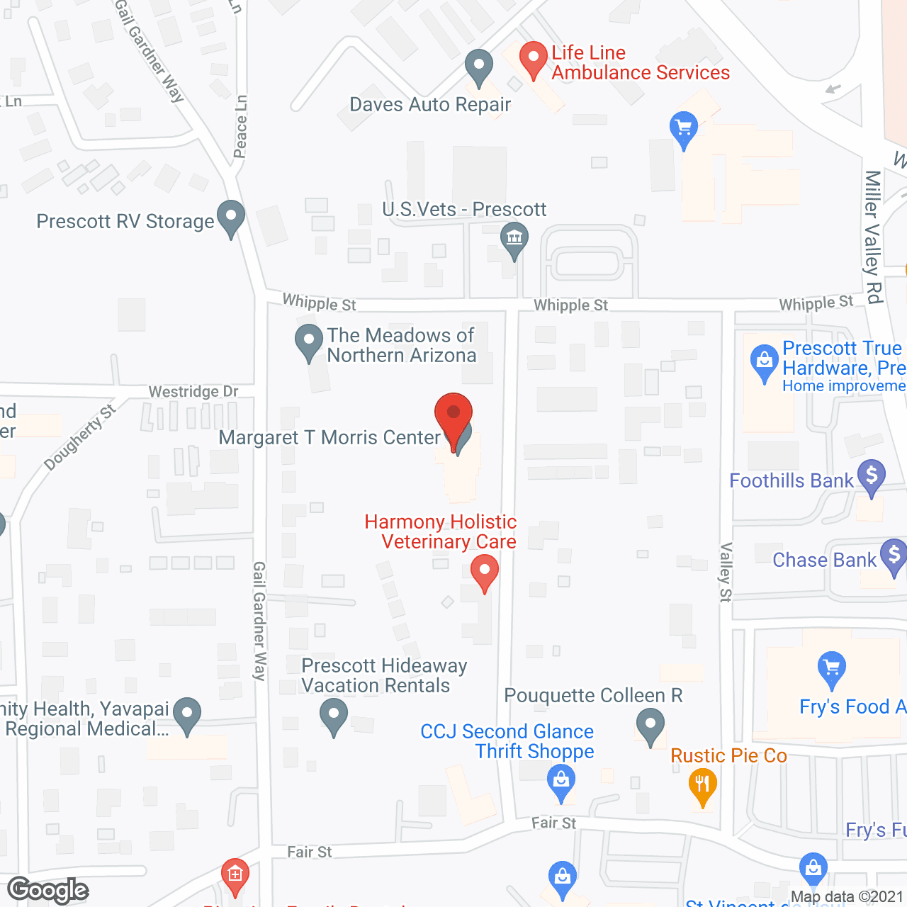 Margaret T Morris Ctr in google map