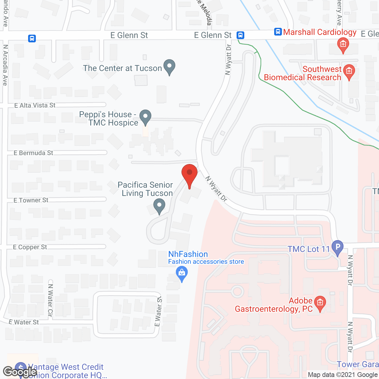 Tucson Gardens Memory Care in google map
