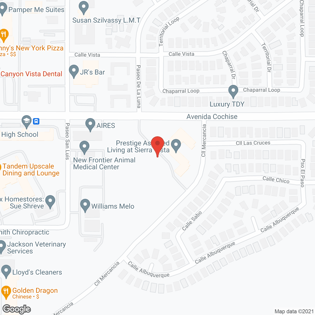 Vista Pointe at Sierra Vista in google map