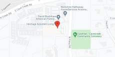 The Heritage at Carefree Senior Living in google map