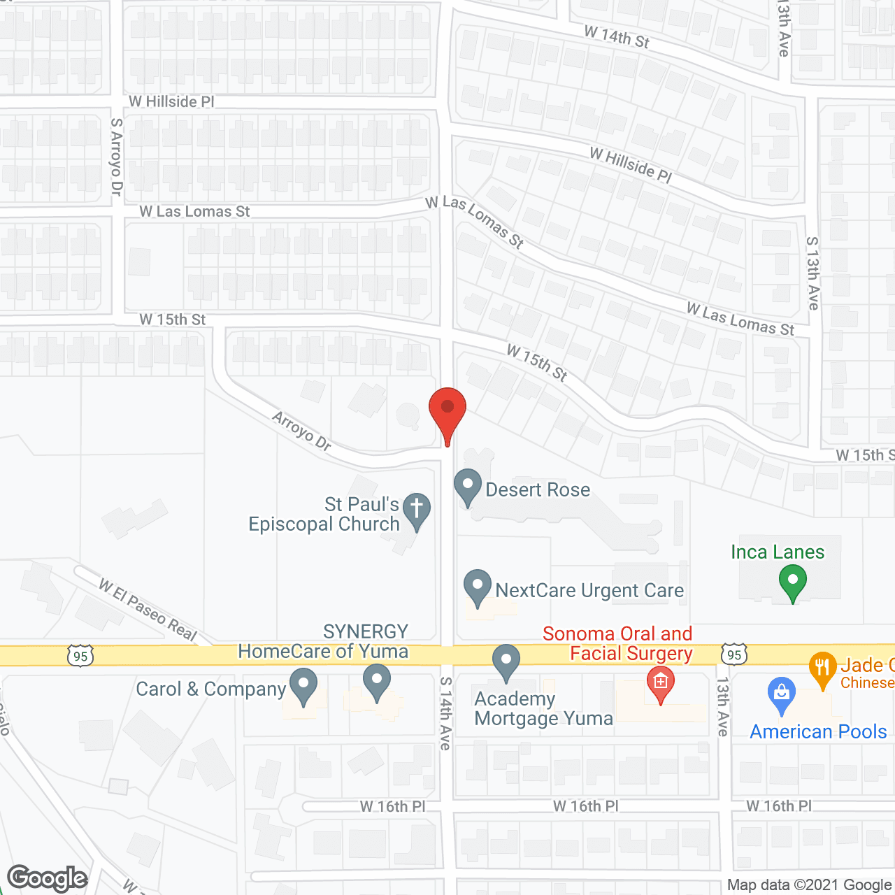 Desert Rose in google map