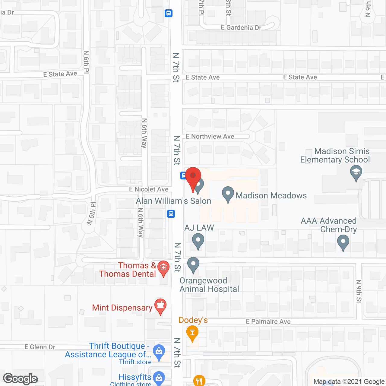 Madison Meadows in google map