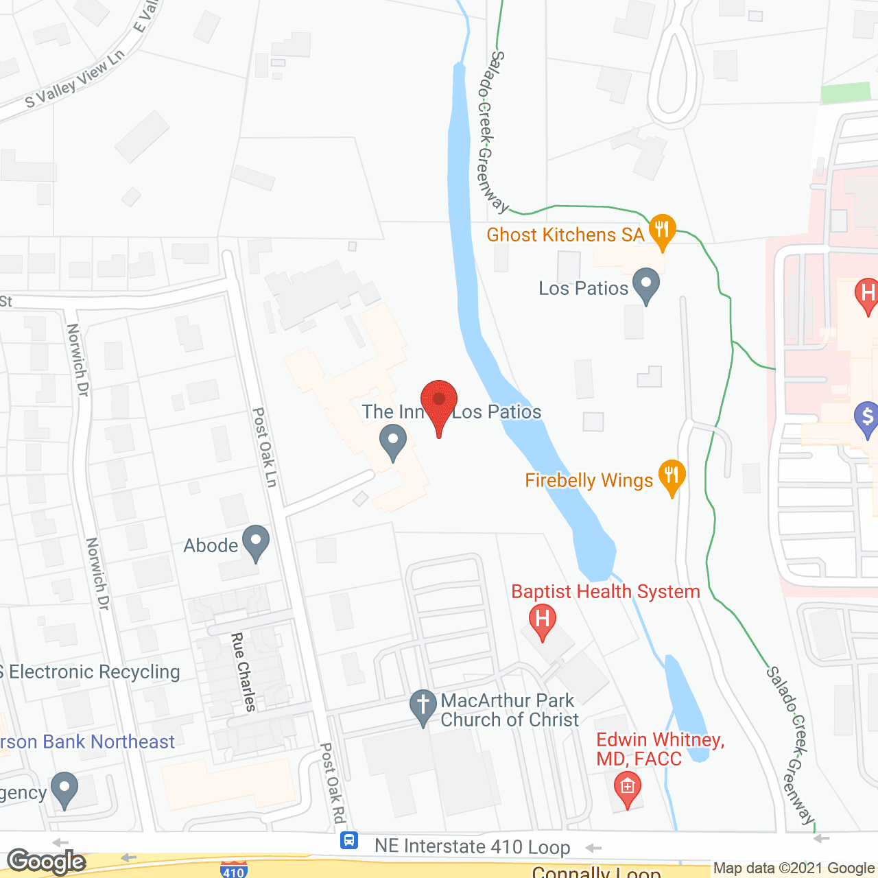 Forest Oak Landing in google map