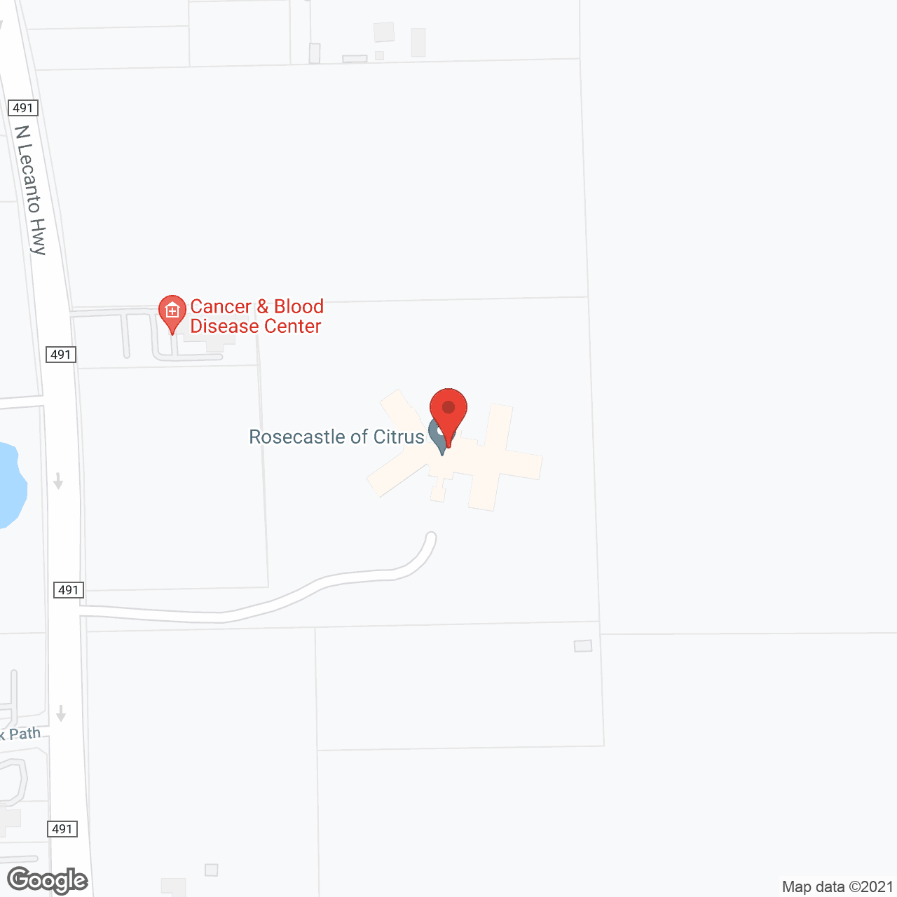 Compass Rose of Lecanto in google map