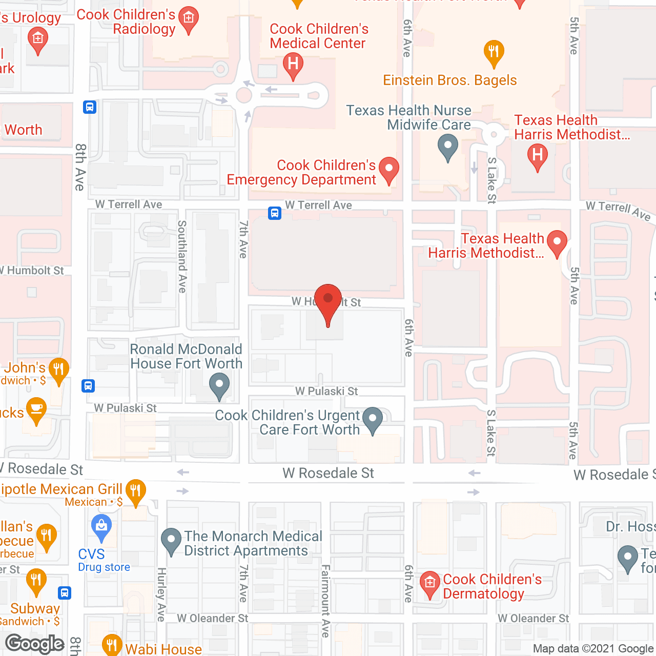 Fort Worth Nursing & Rehab Ctr in google map