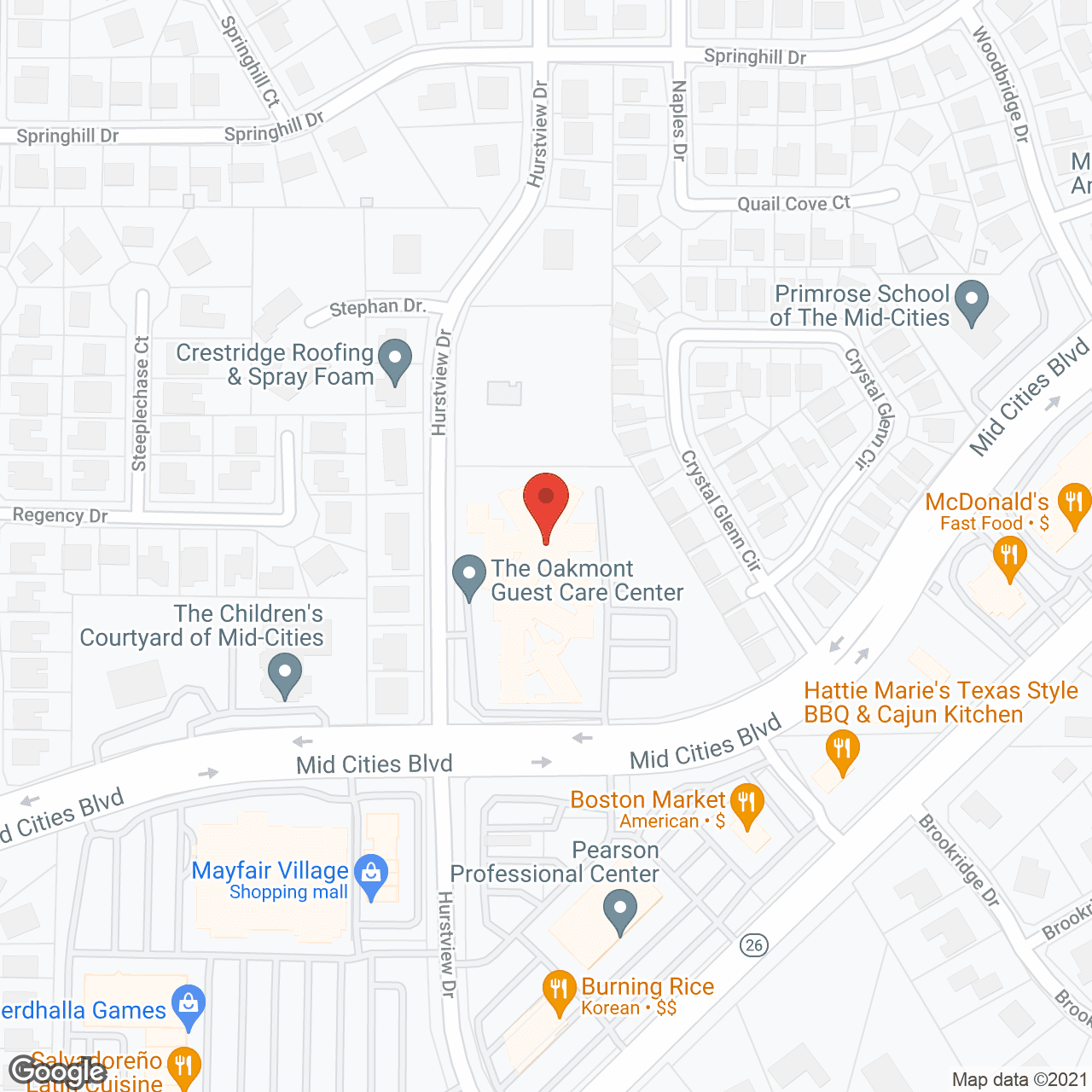 Oakmont Guest Care Center in google map