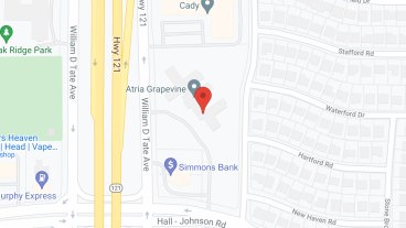 Atria Grapevine in google map