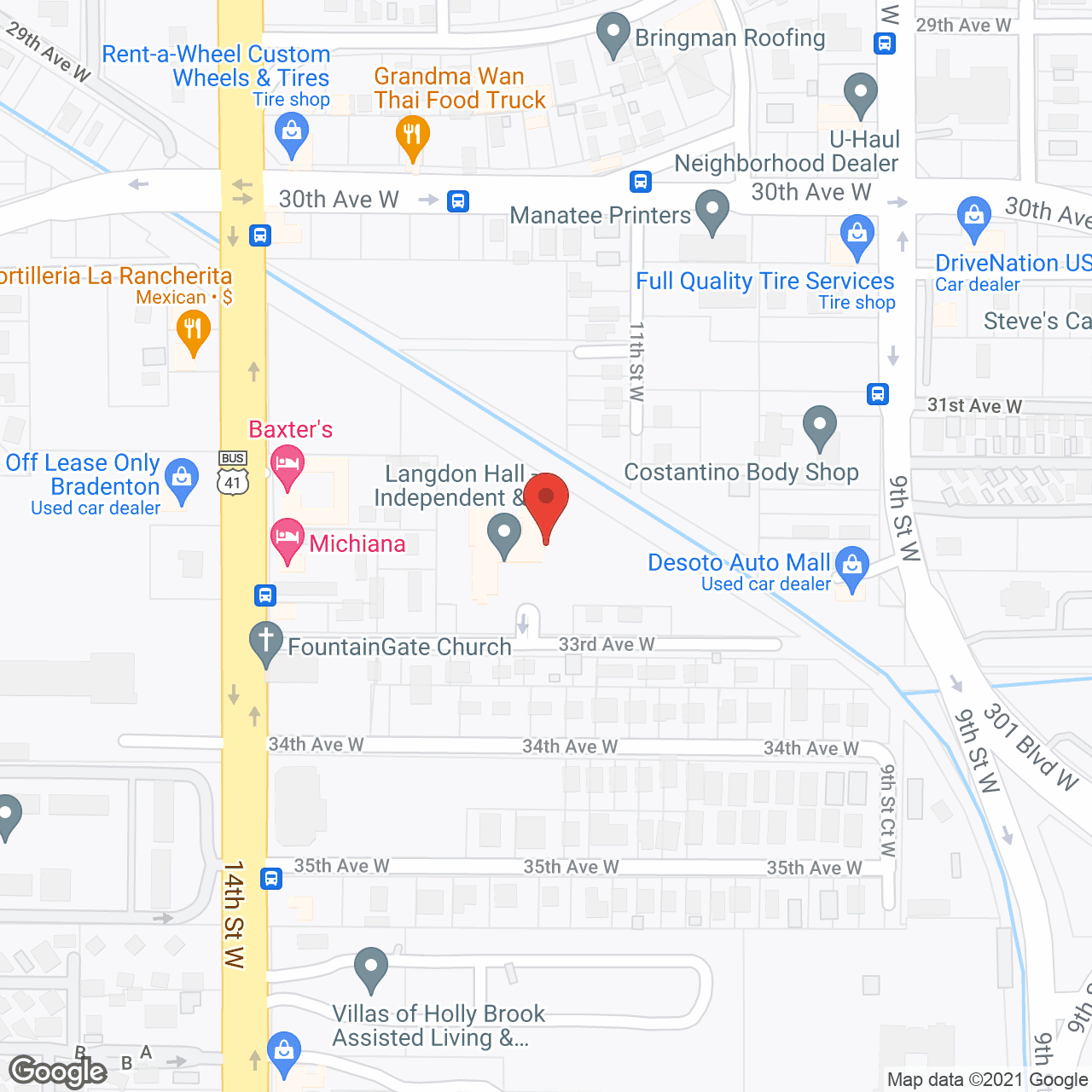 Langdon Hall Assisted Living in google map