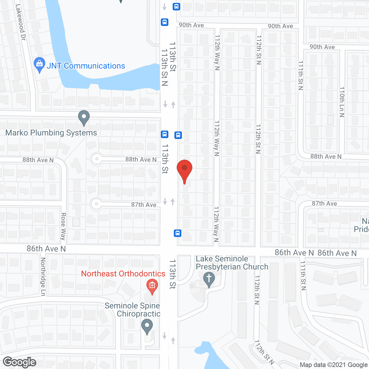 Crossroads of Pinellas in google map