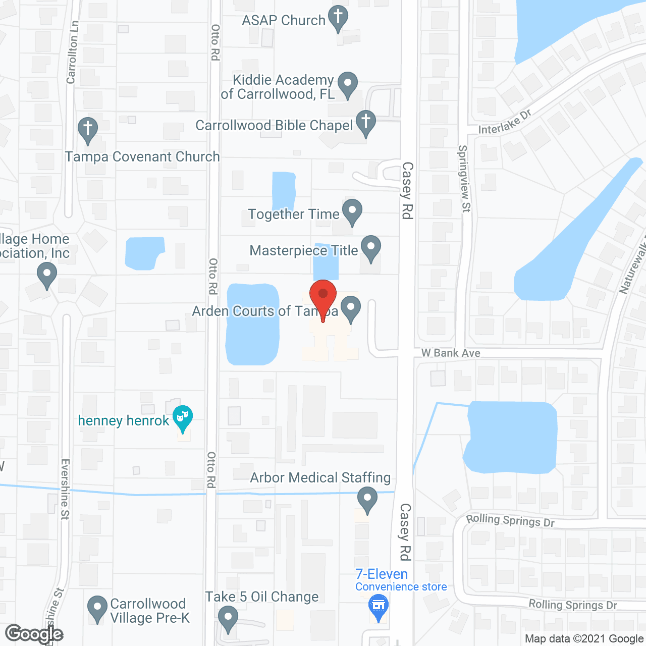 Arden Courts Tampa, A Memory Care Community in google map