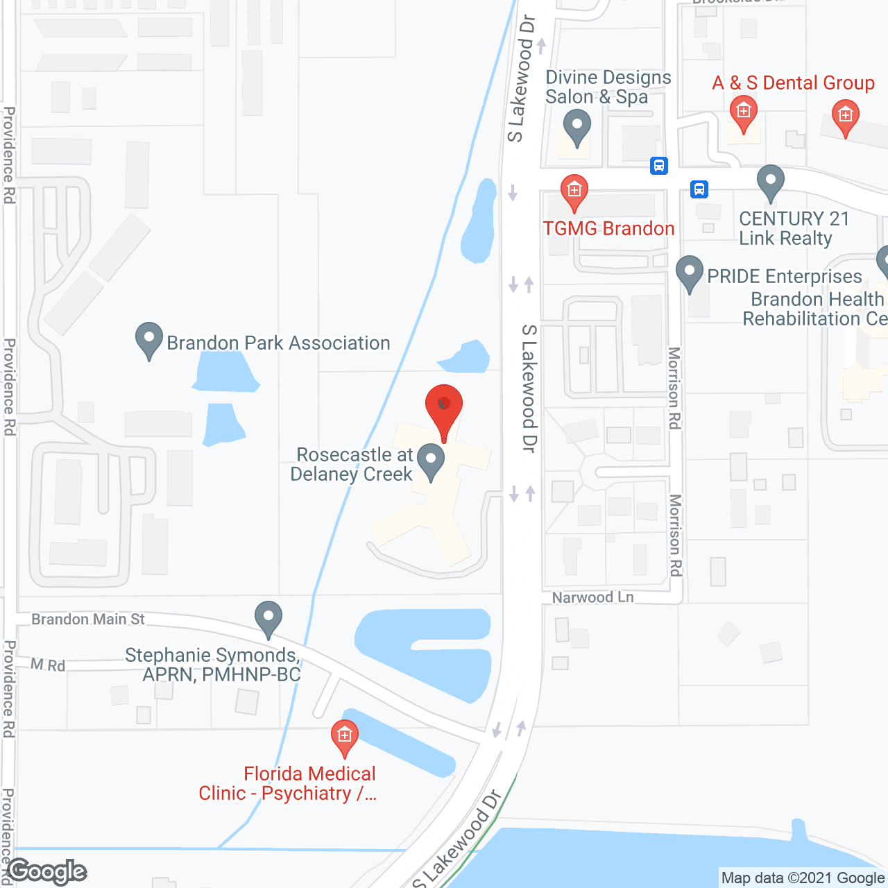 Compass Rose of Brandon in google map