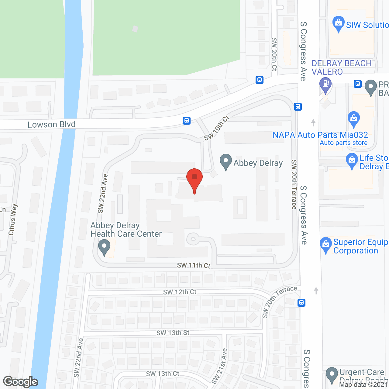 Cascades at Delray Beach in google map