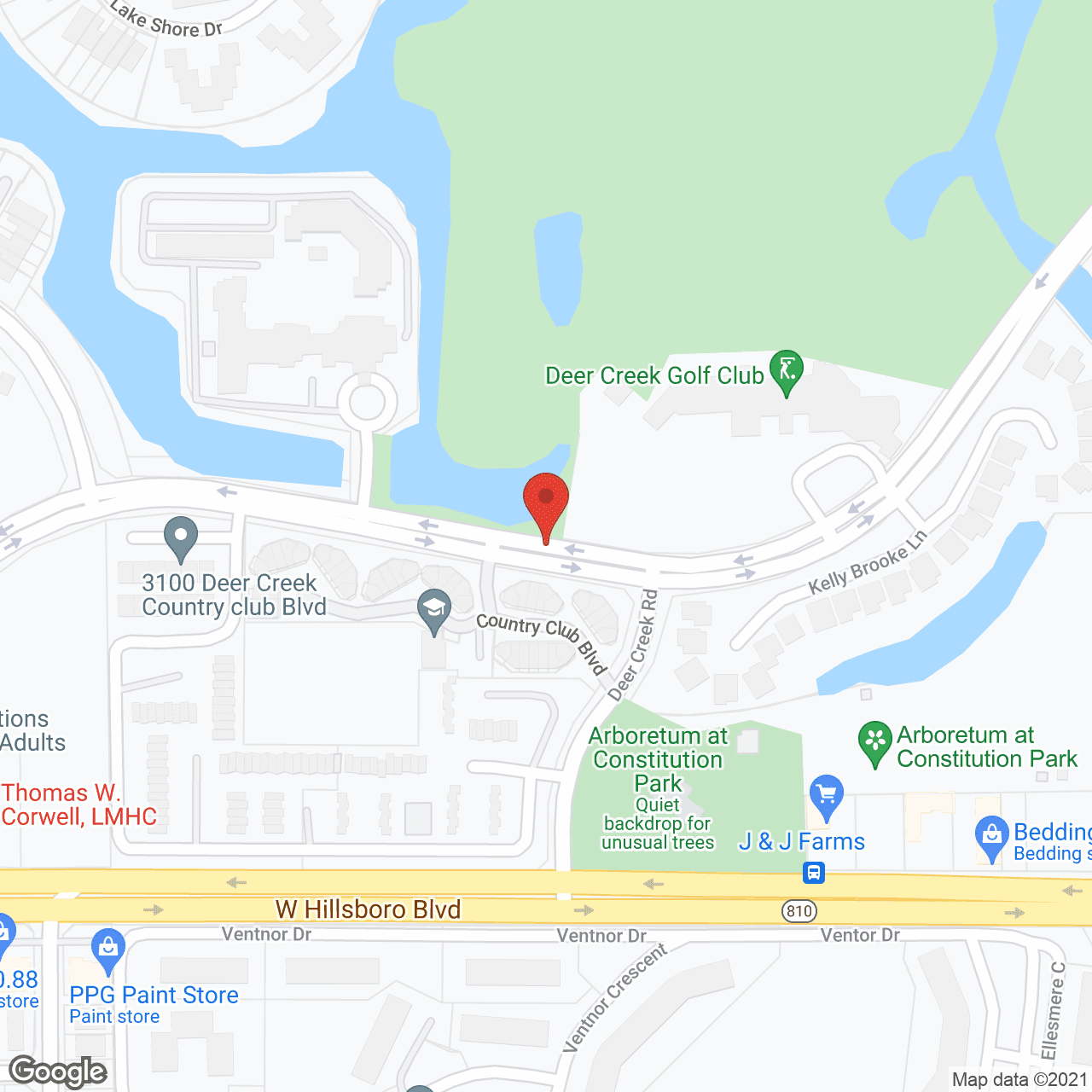 The Pointe at Deerfield in google map