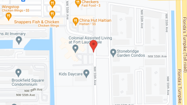 Colonial at Fort Lauderdale in google map