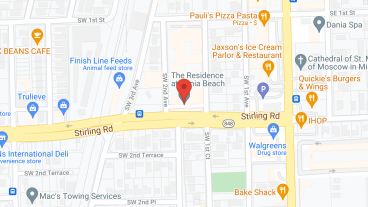 The Residence at Dania Beach in google map