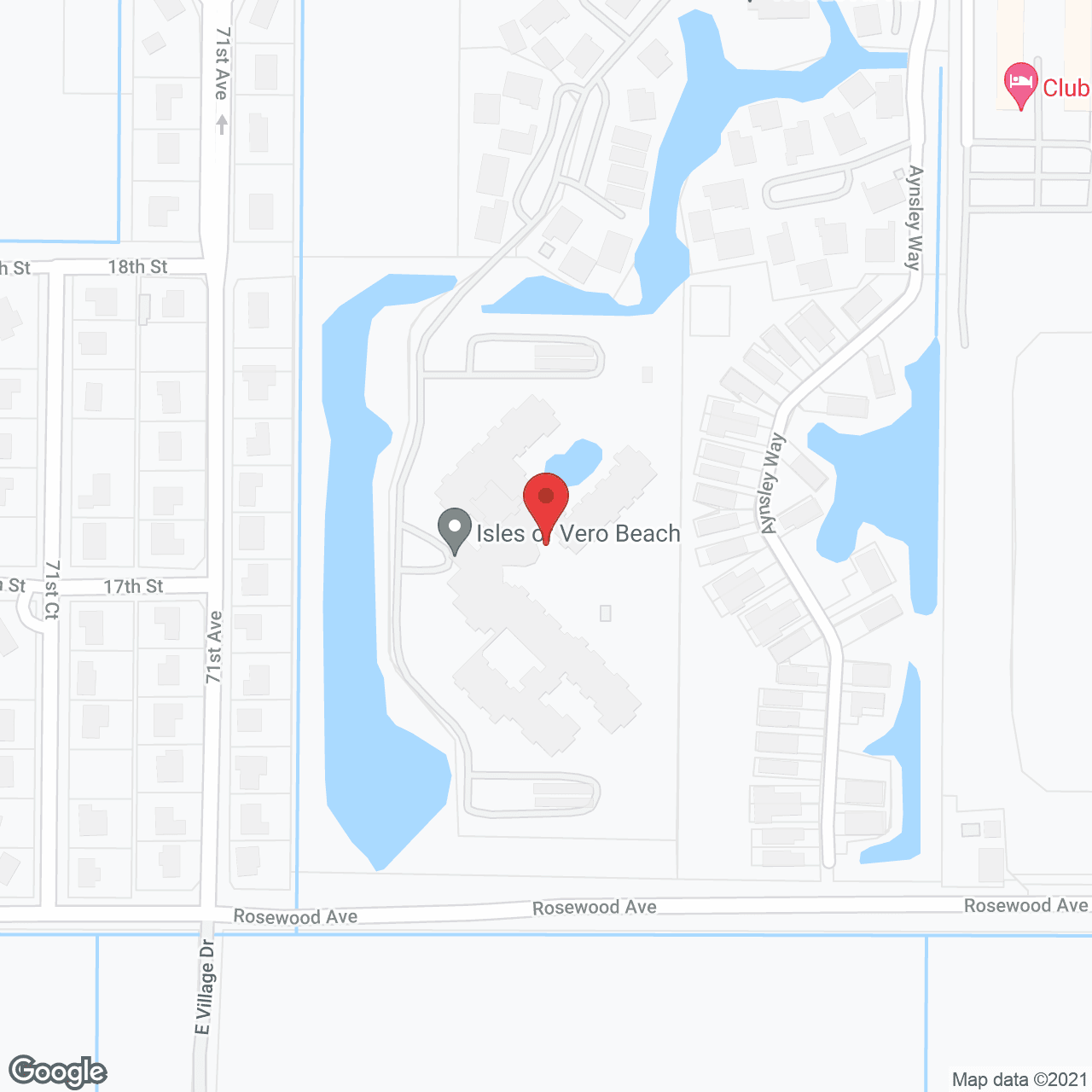 Village Estates at Vero Beach in google map