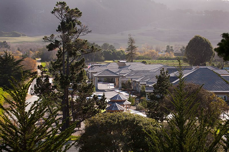 The Cottages of Carmel aerial view of community