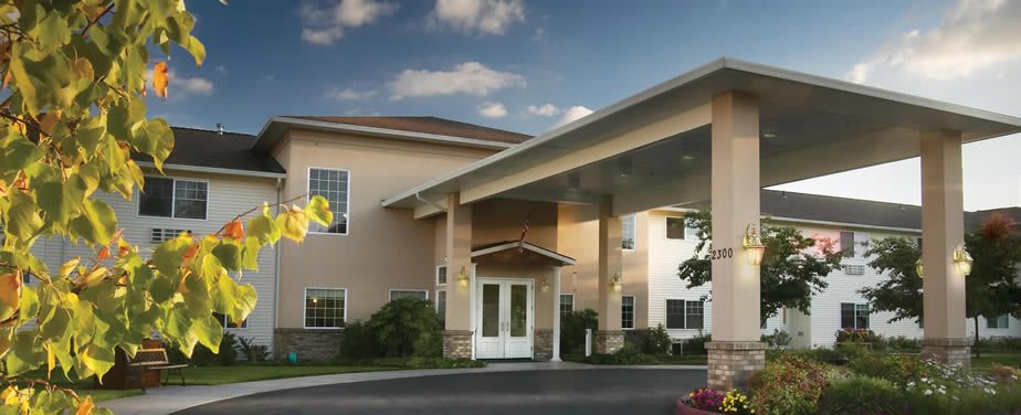 Columbia Ridge Assisted Living community entranace